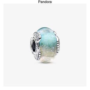 Pandora Multicolour Murano Glass & Curved Feather Charm